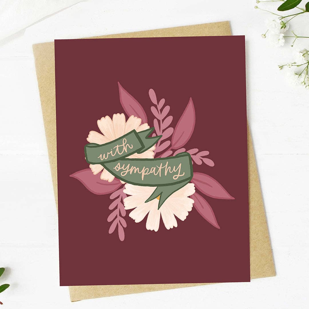 
                  
                    "With sympathy" Greeting Card
                  
                