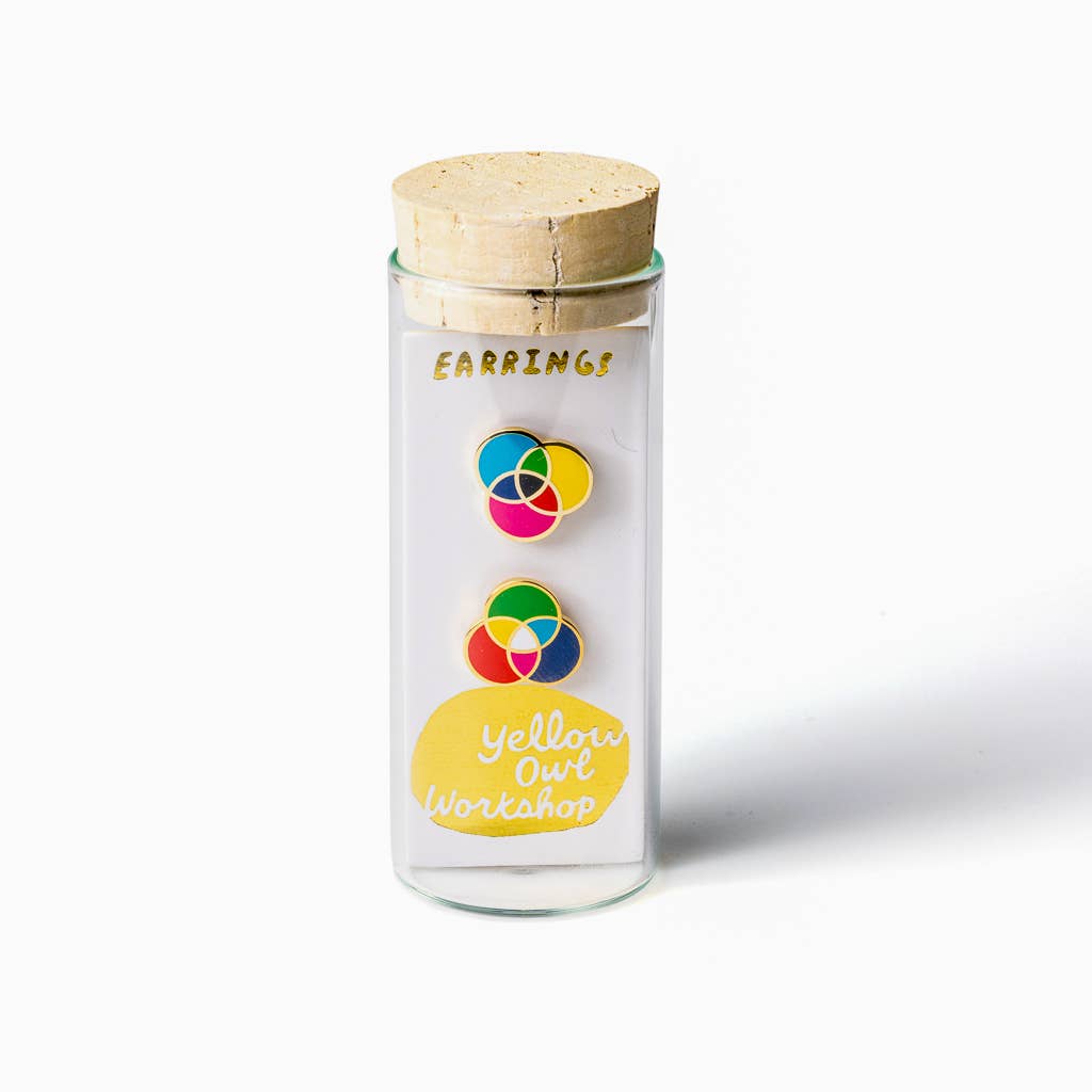 
                  
                    RGB & CMYK Earrings by Yellow Owl
                  
                