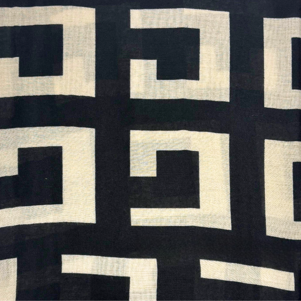 
                  
                    Big Geometrical Cotton Blend Scarf
                  
                