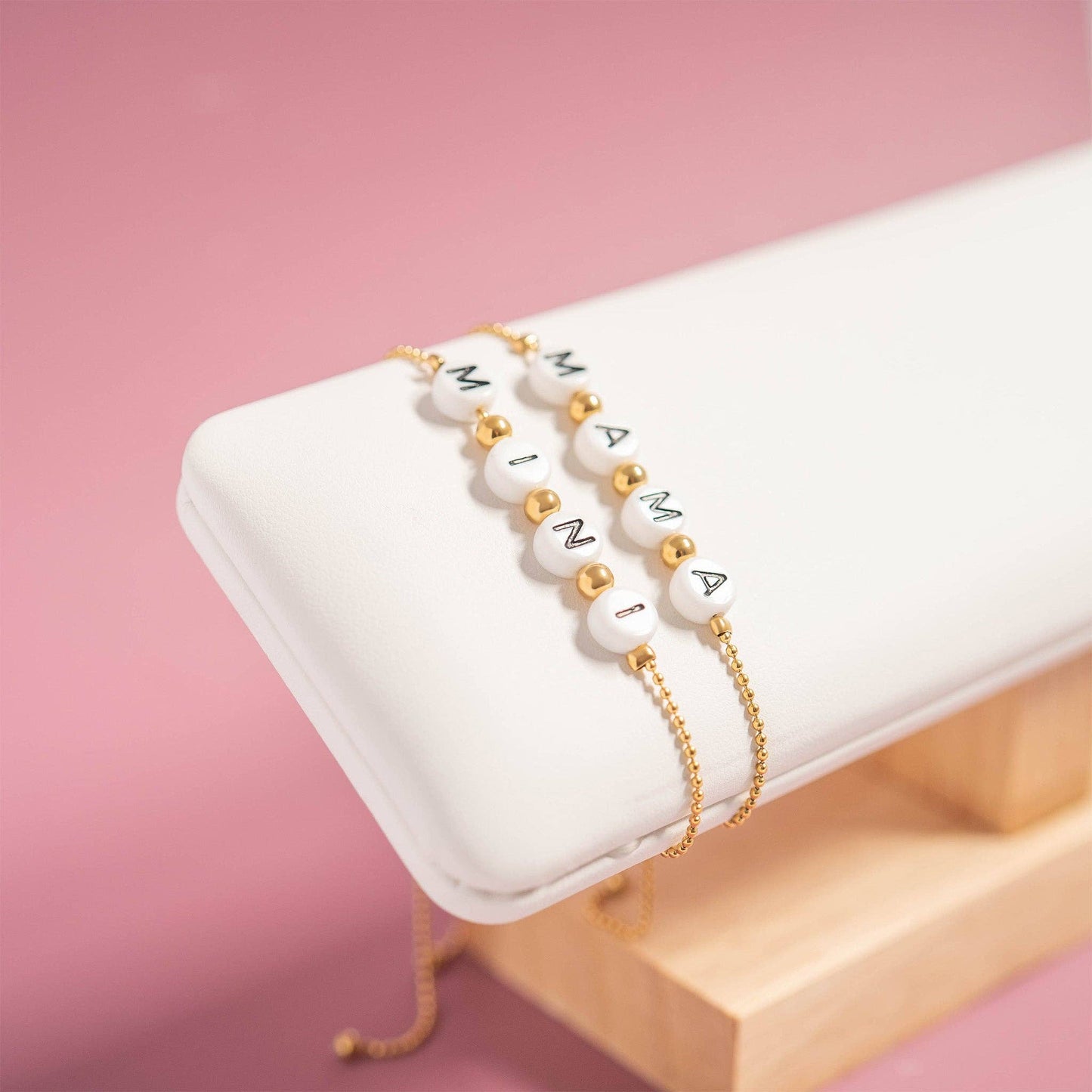 
                  
                    "Mama" Ball Chain Pull Through Bracelet
                  
                