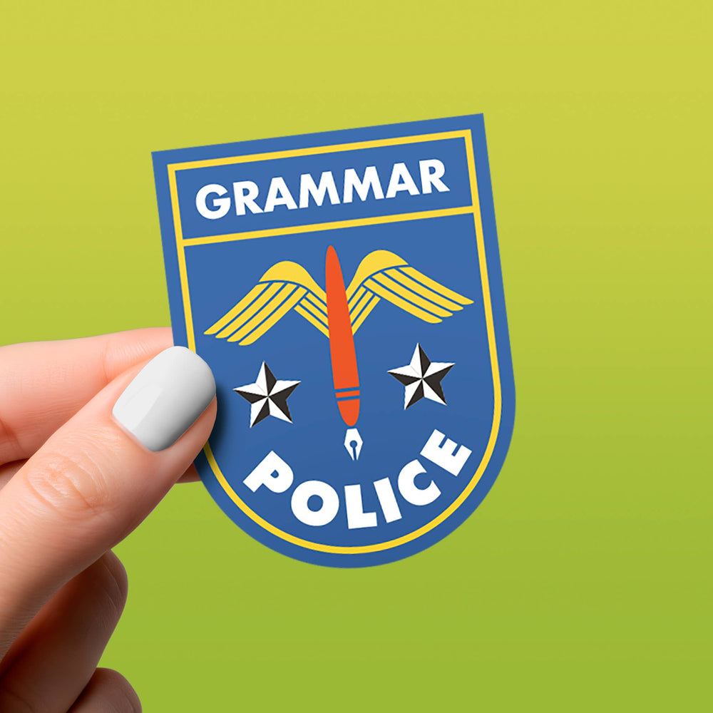Grammar Police Sticker – Bowerbird