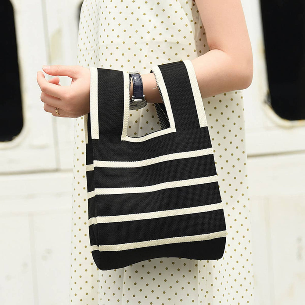 
                  
                    Knit Tote: Stripes
                  
                
