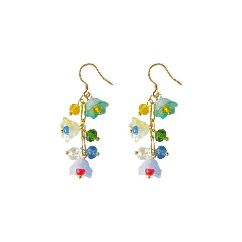 
                  
                    Glazed Flowers Dangle Earrings
                  
                