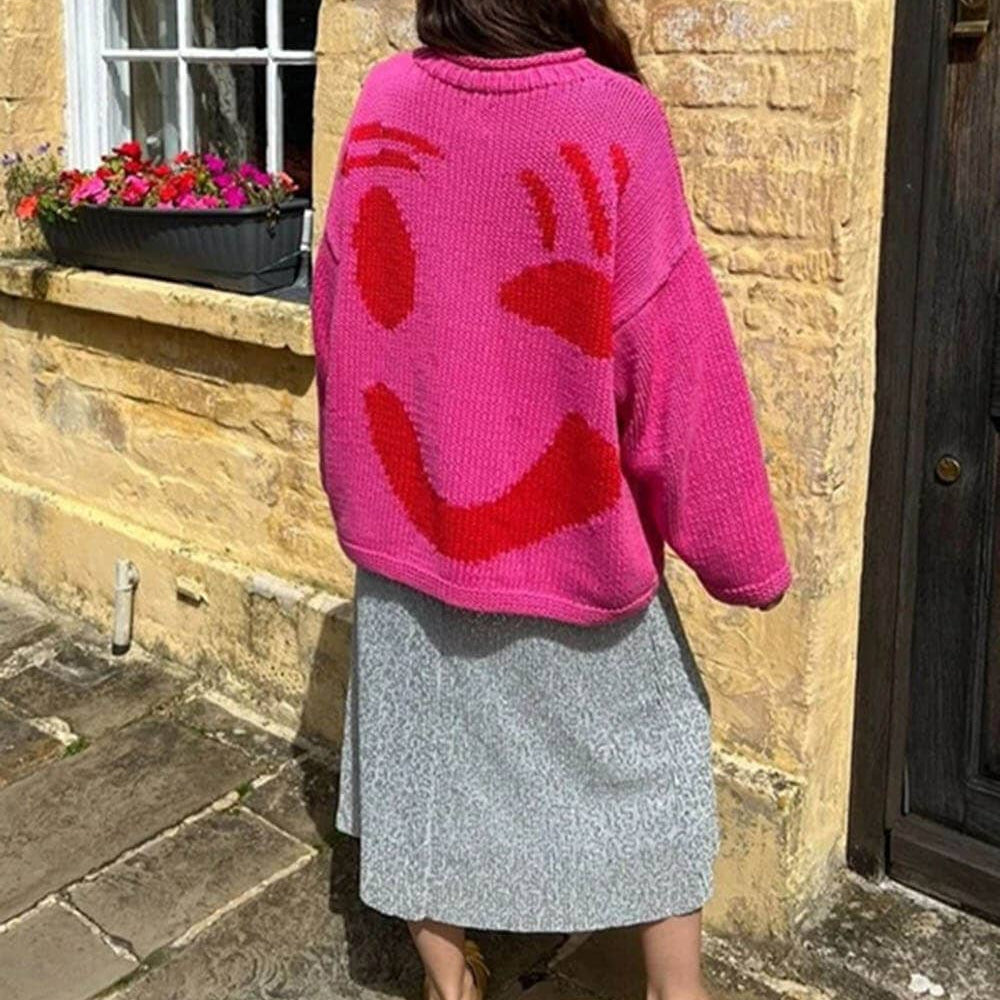 
                  
                    Give A Wink Knit Sweater
                  
                