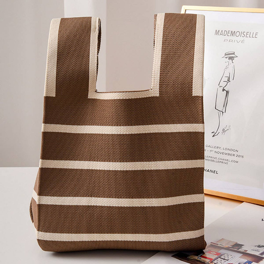 
                  
                    Knit Tote: Stripes
                  
                