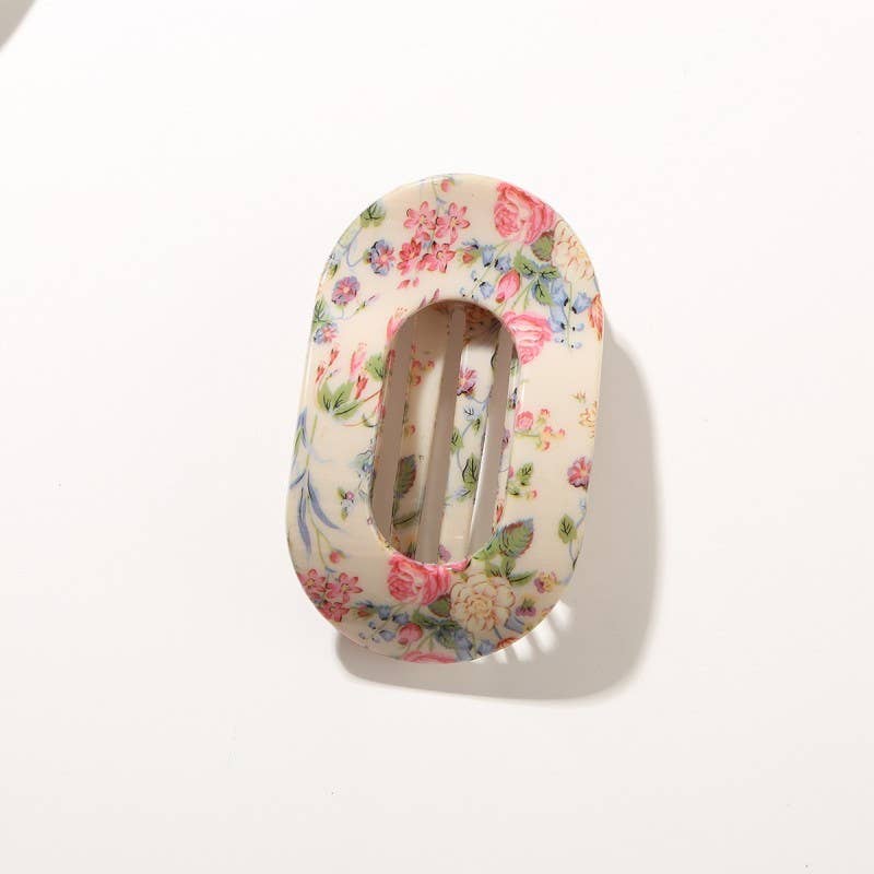
                  
                    Printed Lay Flat Oval Hair Claws
                  
                