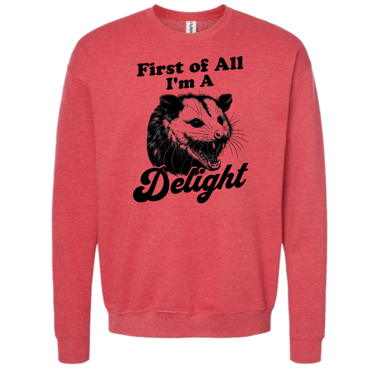 
                  
                    I'm a Delight Opossum Crewneck Sweatshirt
                  
                