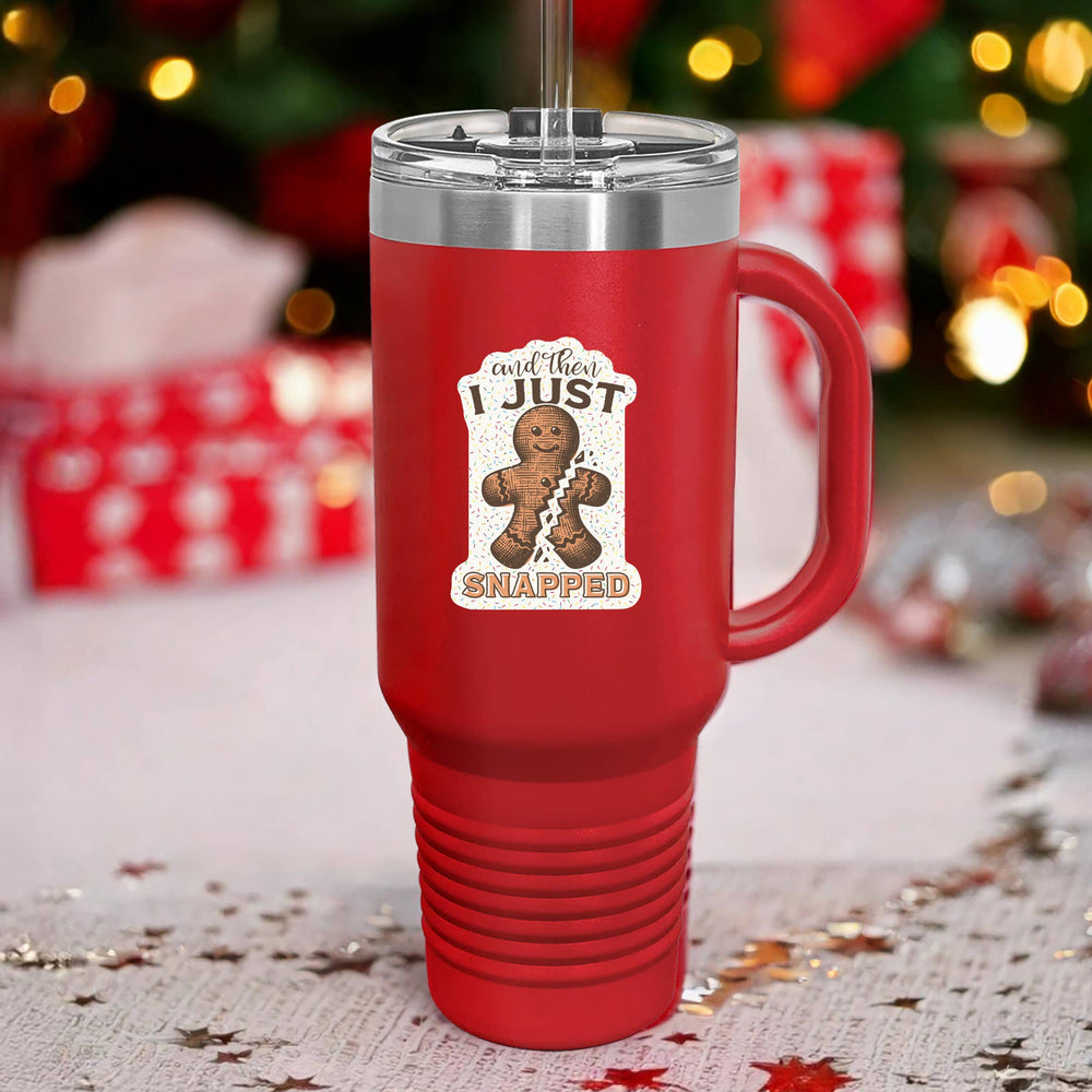 
                  
                    Gingerbread Man Just Snapped Vinyl Sticker
                  
                