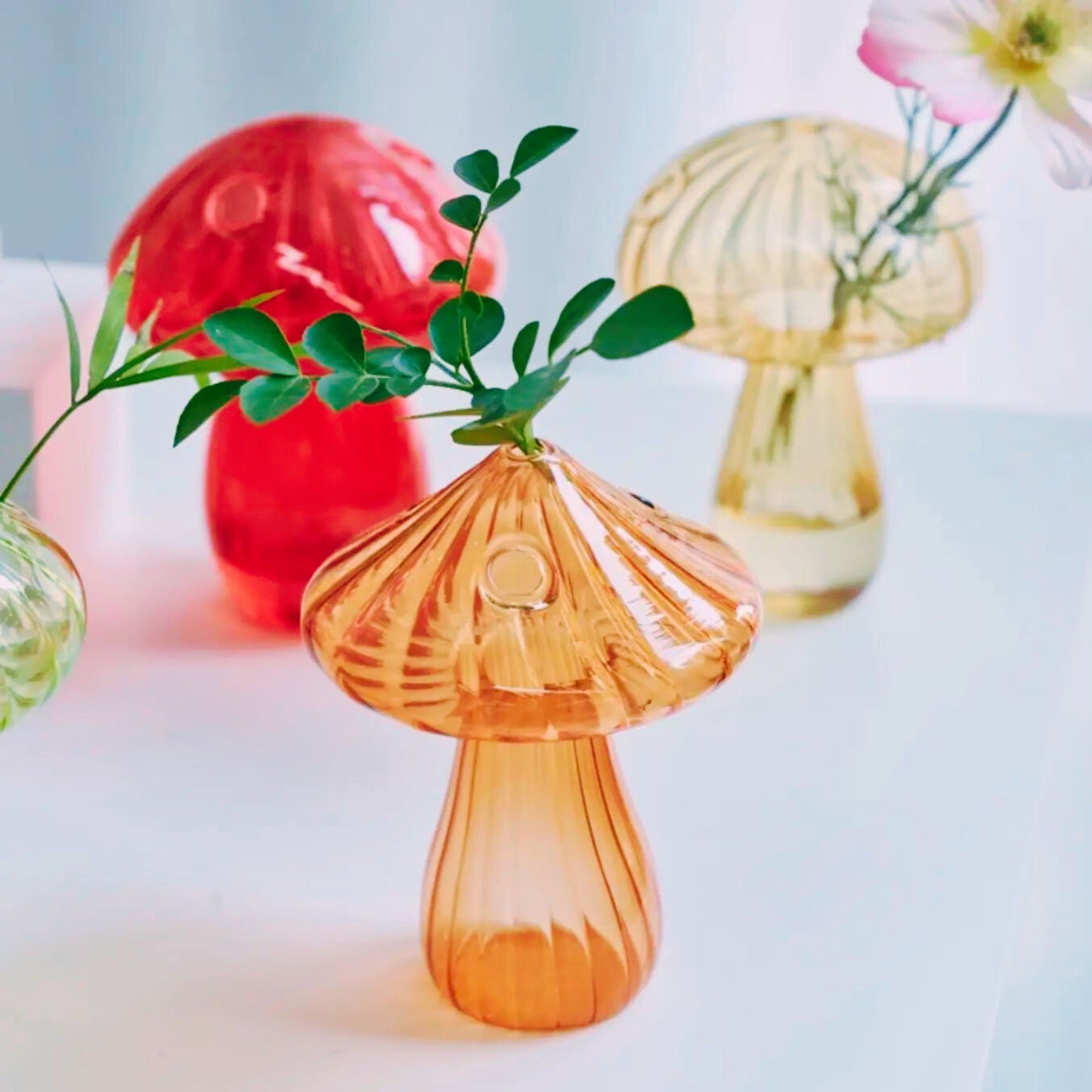 
                  
                    Mini Glass Mushroom Bud Vase
                  
                