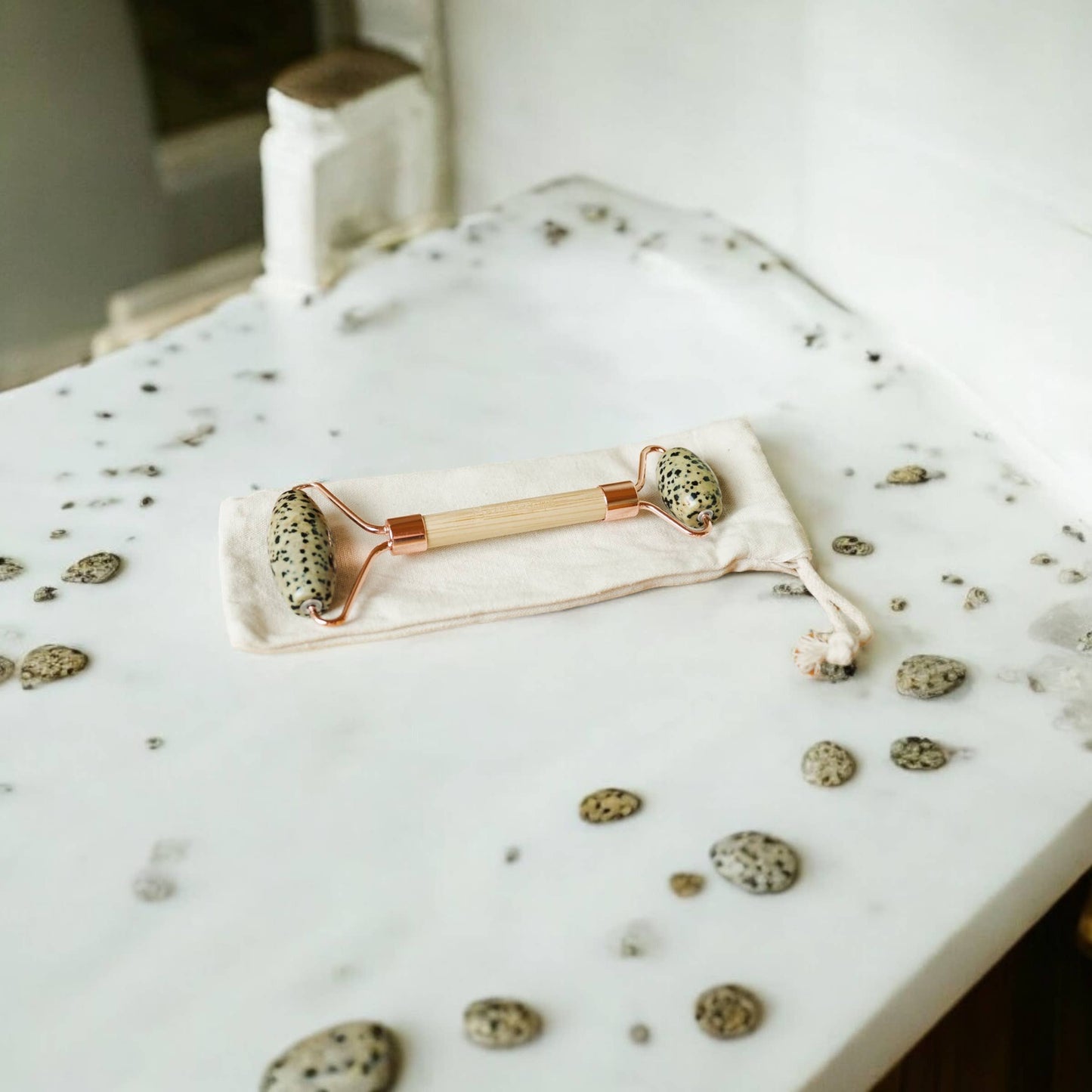 
                  
                    Stone + Bamboo Facial Massage Roller
                  
                