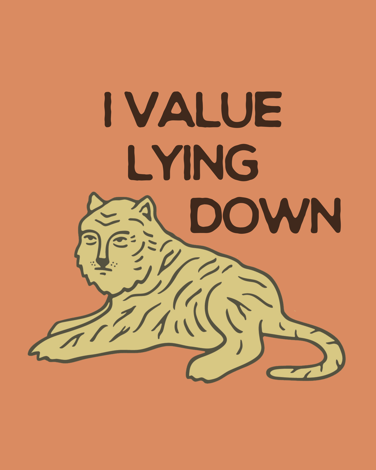 
                  
                    "Lying Down Tiger" 8x10 Giclee Print
                  
                