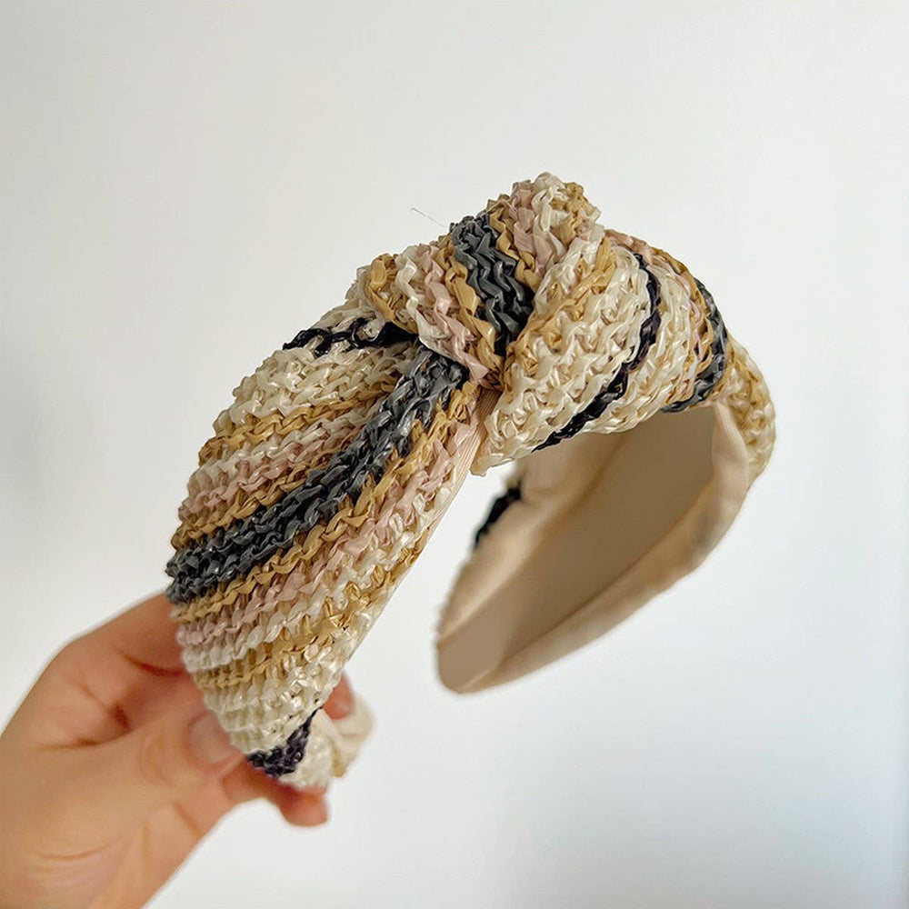 Top Knot Jumbo Straw Headband