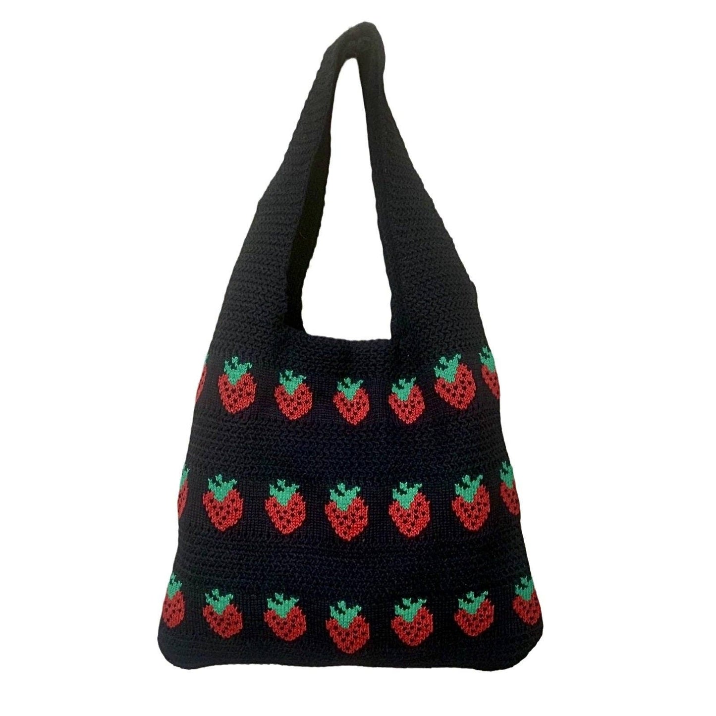 
                  
                    Strawberries Knit Shoulder Tote
                  
                