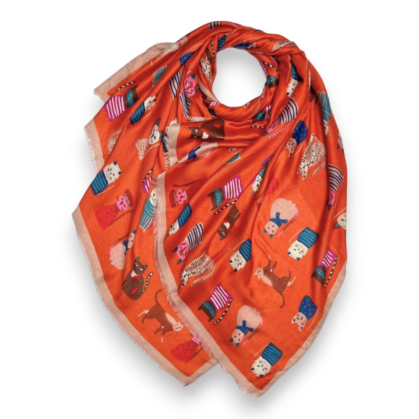 
                  
                    Cat Characters Cotton Blend Scarf
                  
                