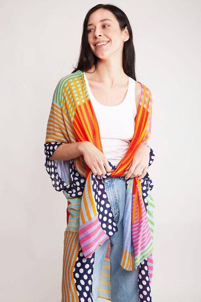 
                  
                    Women's Viscose Color Print Kimono Cover-Up
                  
                