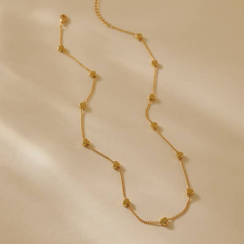 
                  
                    String of Hearts Necklace
                  
                