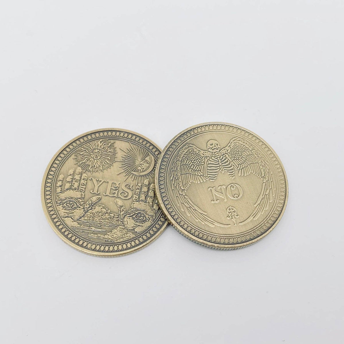 
                  
                    YES or NO Sided Plated Flip Coins
                  
                