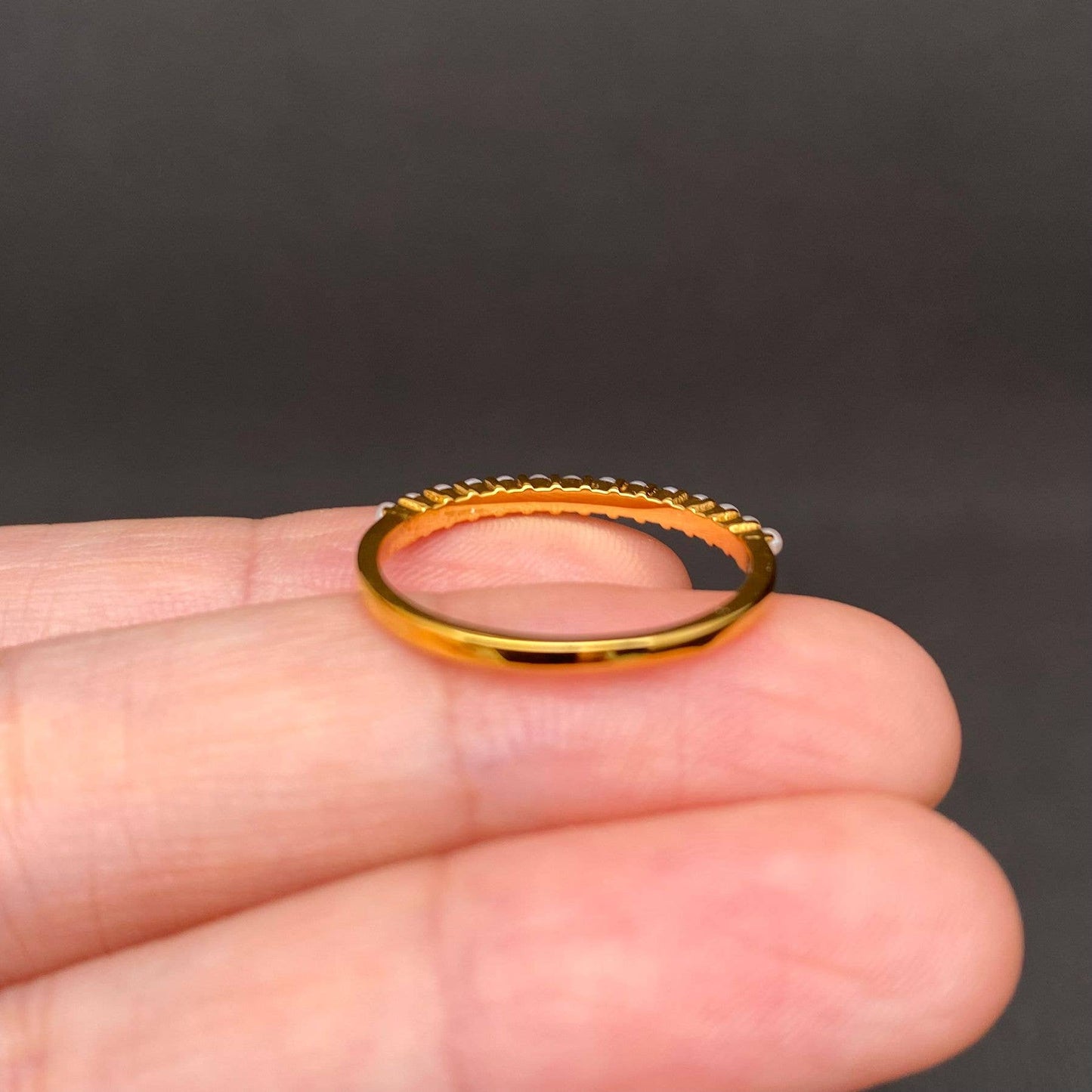 
                  
                    Row of Mini Pearls Ring
                  
                
