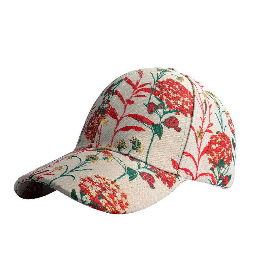 Red Dandelion Jacquard Baseball Cap