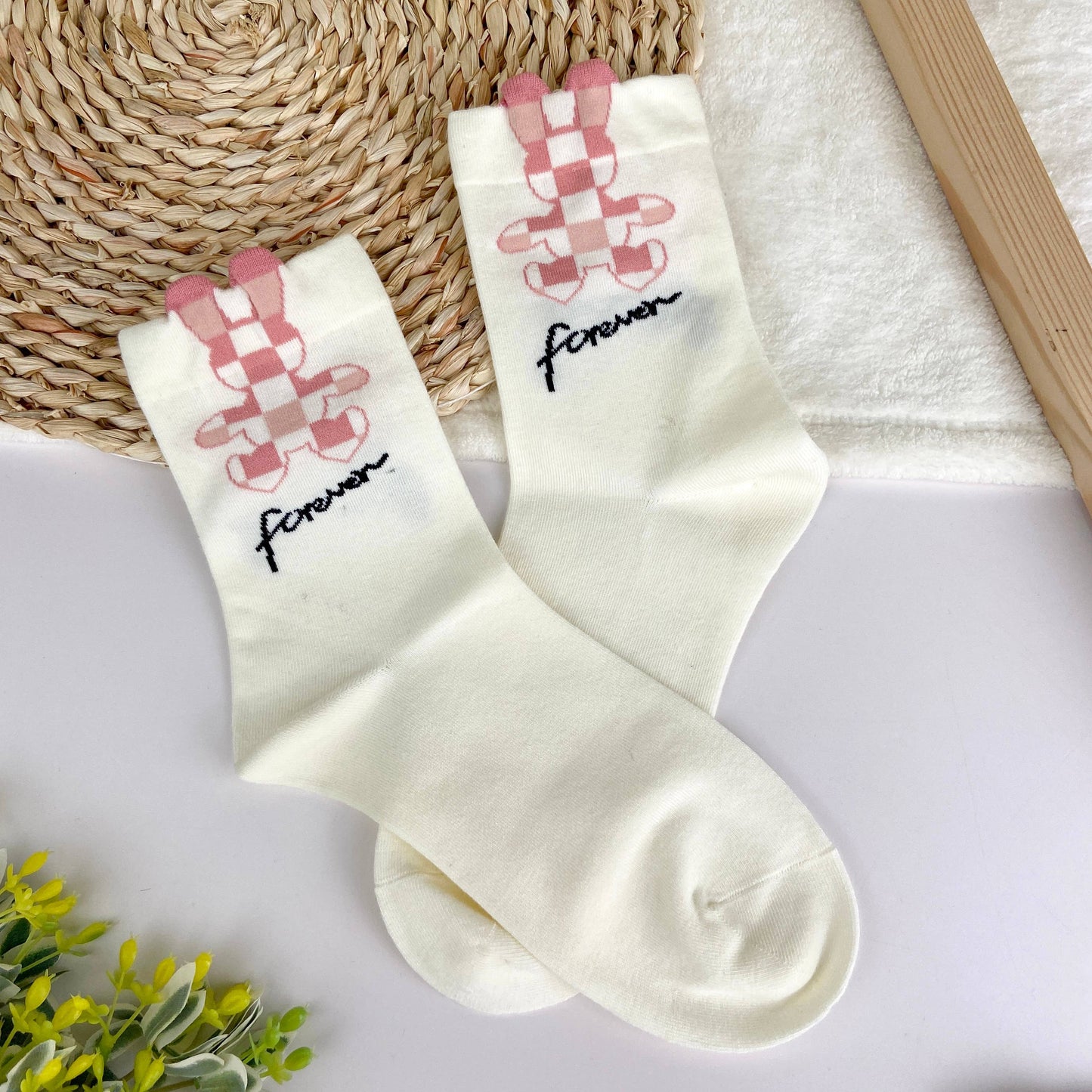 
                  
                    Peek-a-boo Floral Socks
                  
                