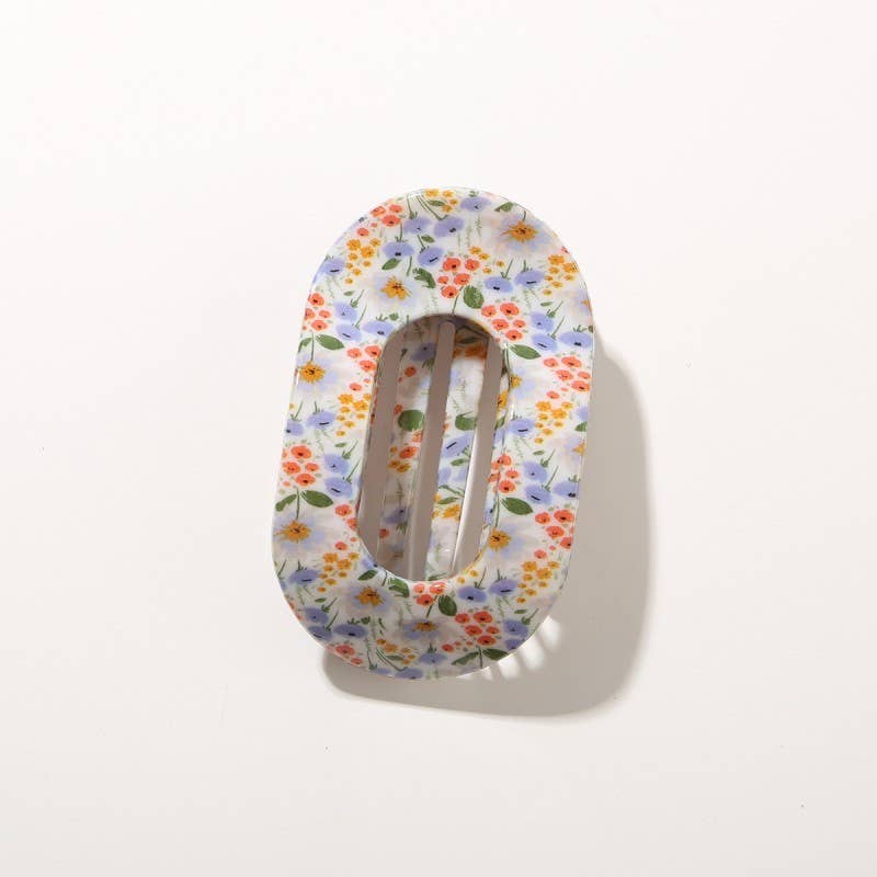 
                  
                    Printed Lay Flat Oval Hair Claws
                  
                