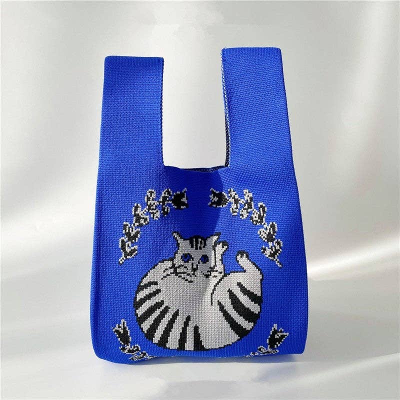 
                  
                    Knit Tote - Rolly Polly Cat
                  
                