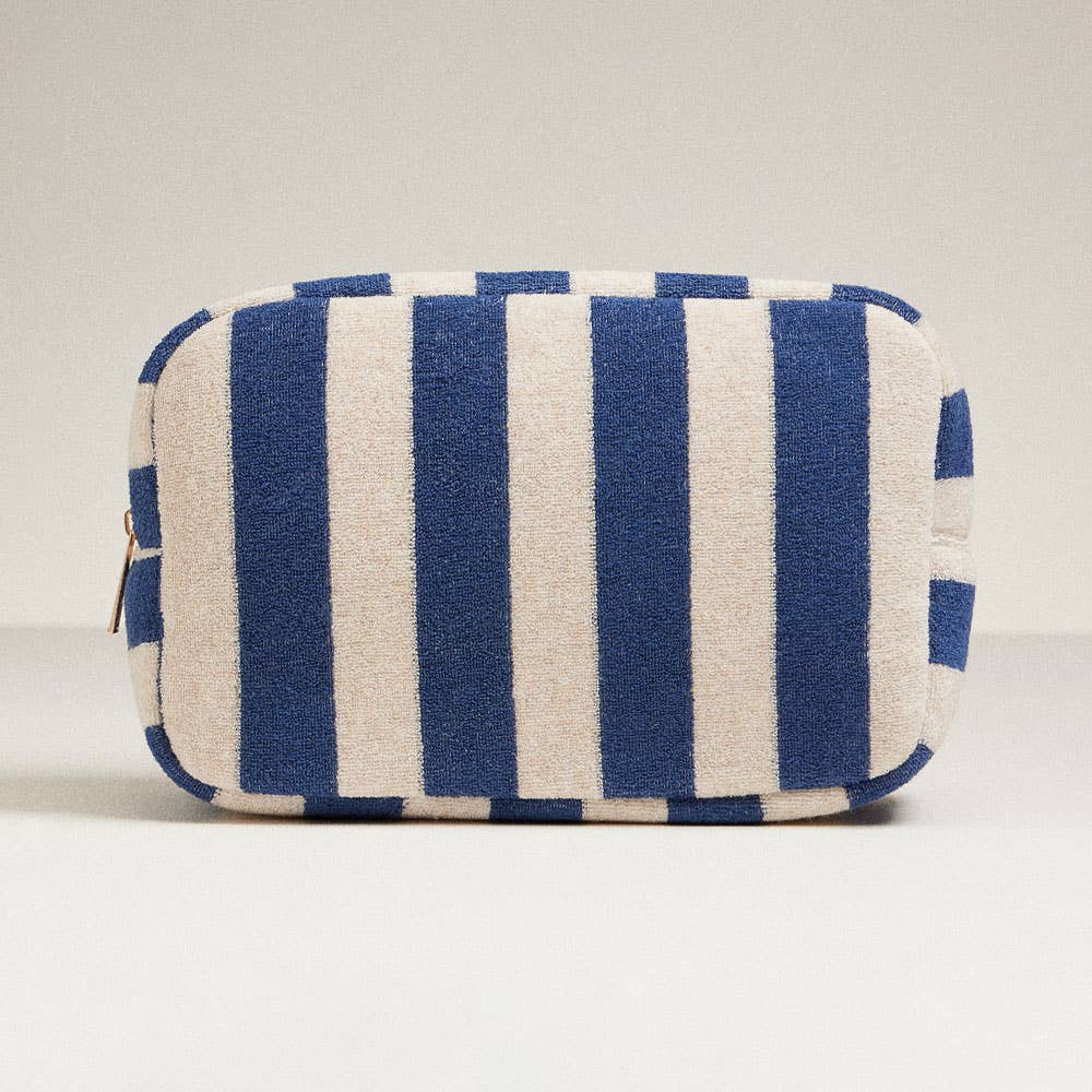 
                  
                    Cotton Terry Cabana Striped Zip Pouch
                  
                