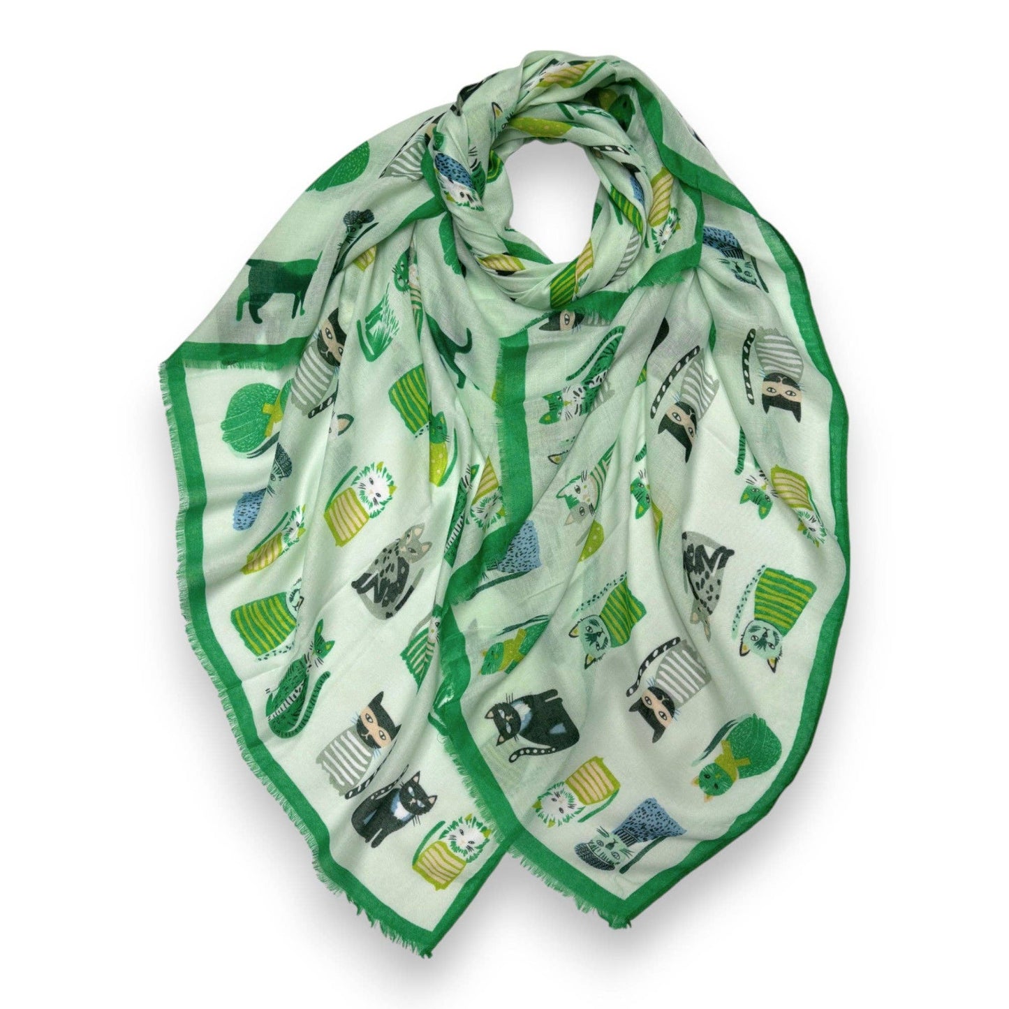 
                  
                    Cat Characters Cotton Blend Scarf
                  
                