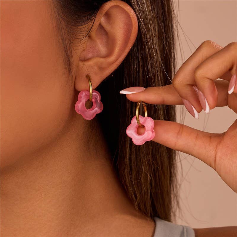 
                  
                    Flower Charm Huggies
                  
                