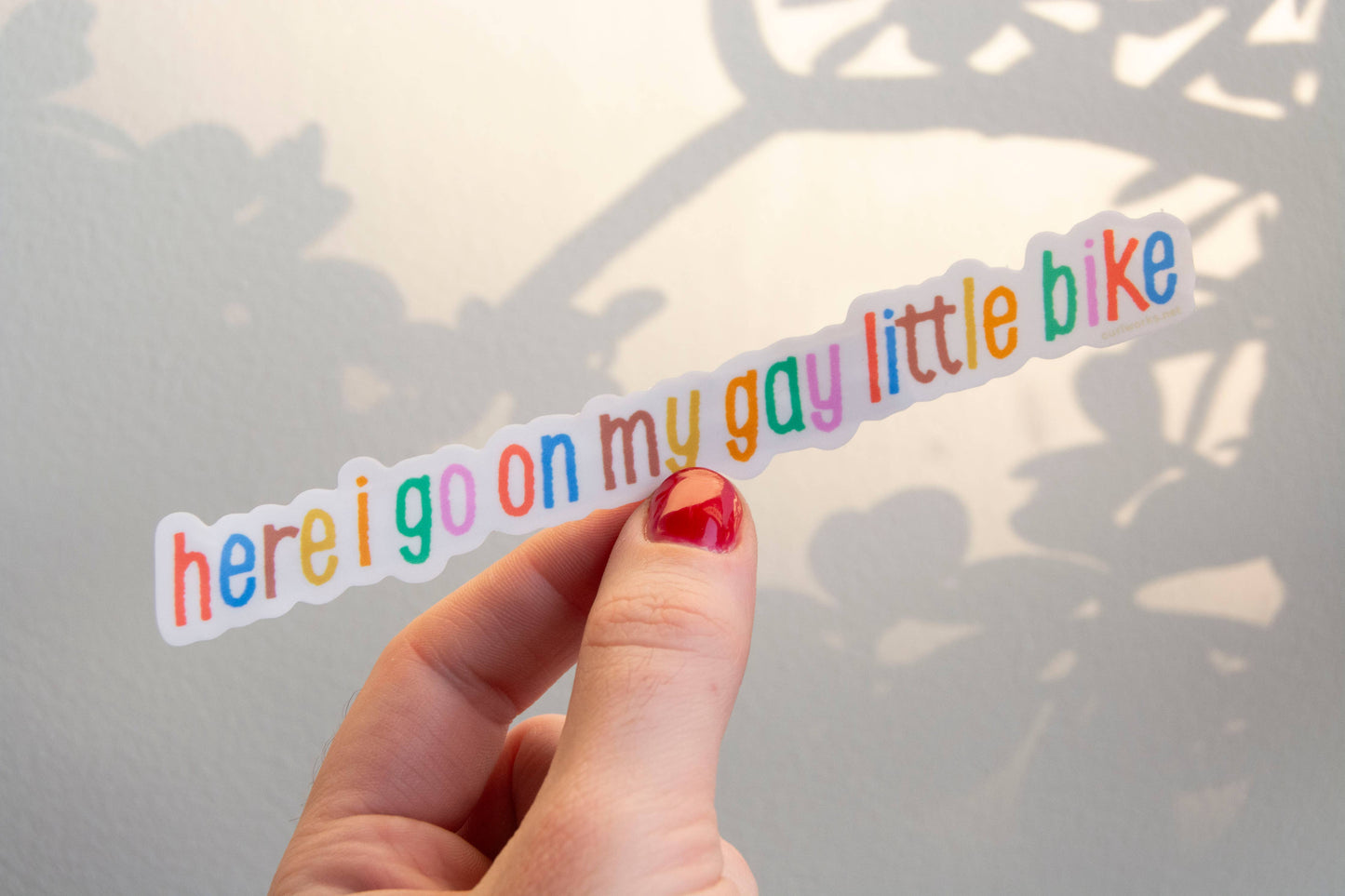 
                  
                    Here I Go On My Little Gay Bike Vinyl Sticker
                  
                