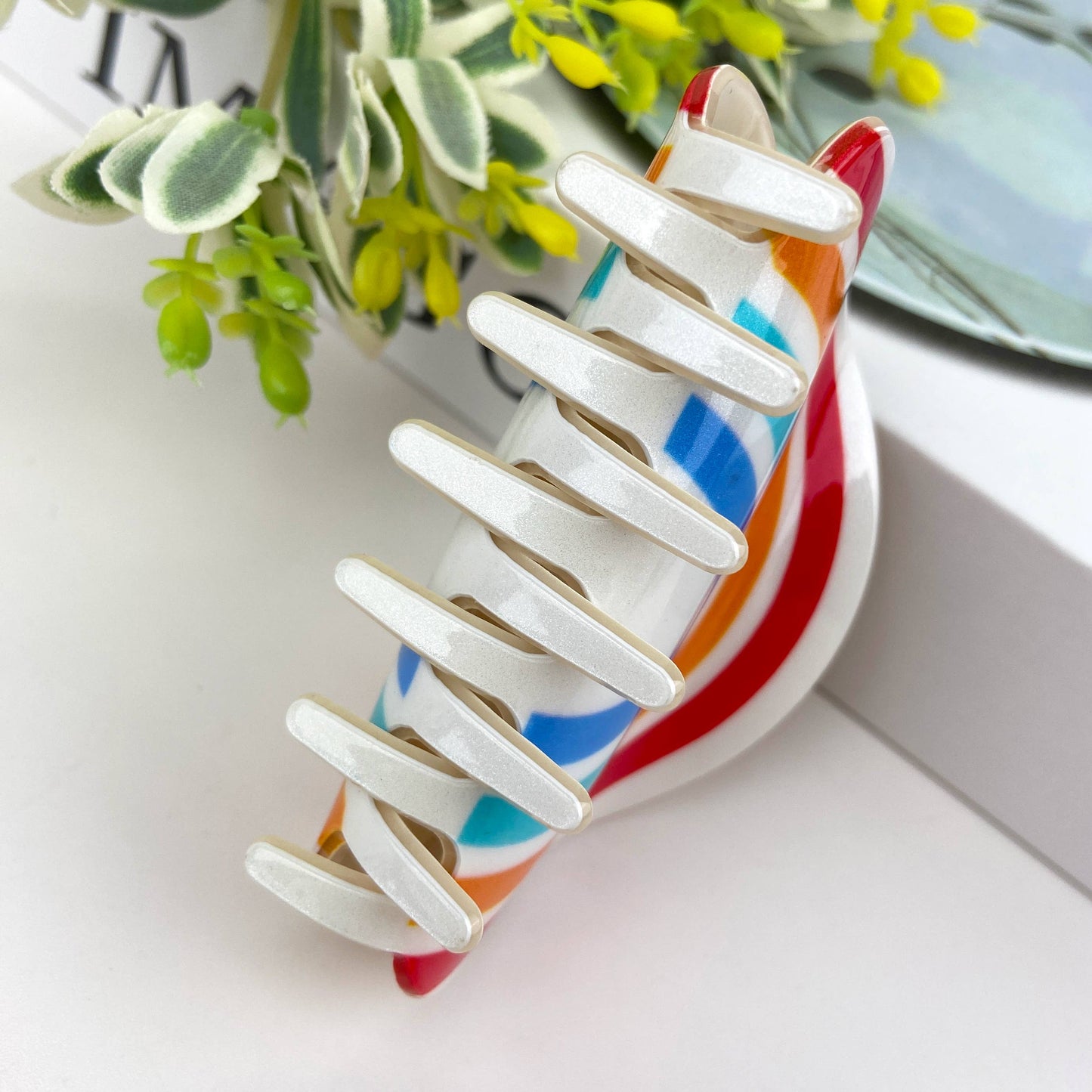 
                  
                    Playful Rainbow Hair Claw
                  
                
