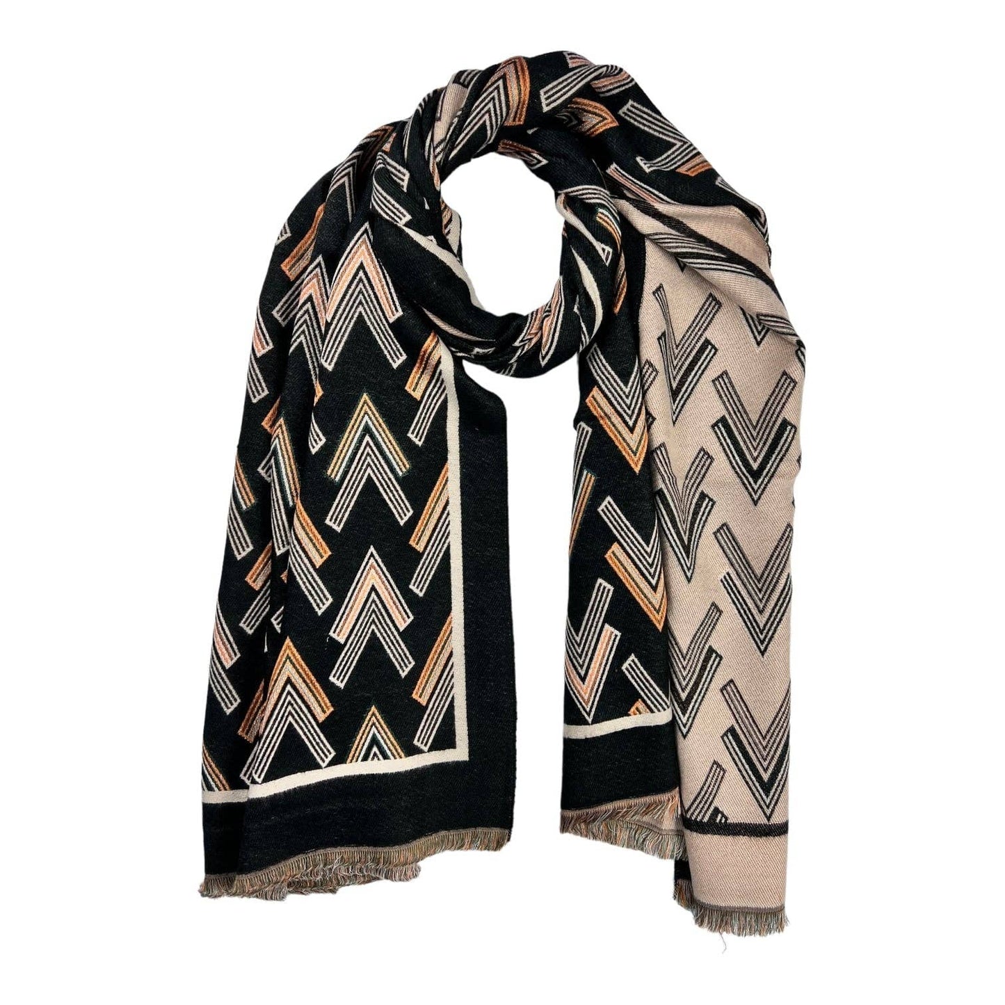 
                  
                    Arrows Reversible Wool Blend Scarf
                  
                