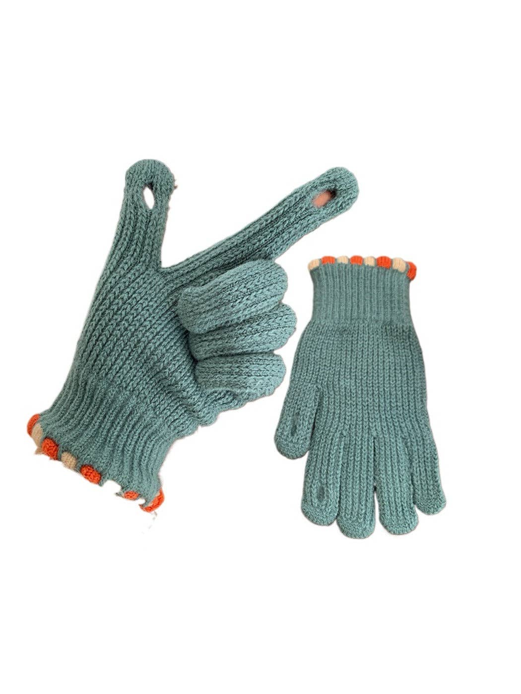 
                  
                    Dotted Cuff Knit Touchscreen Gloves
                  
                