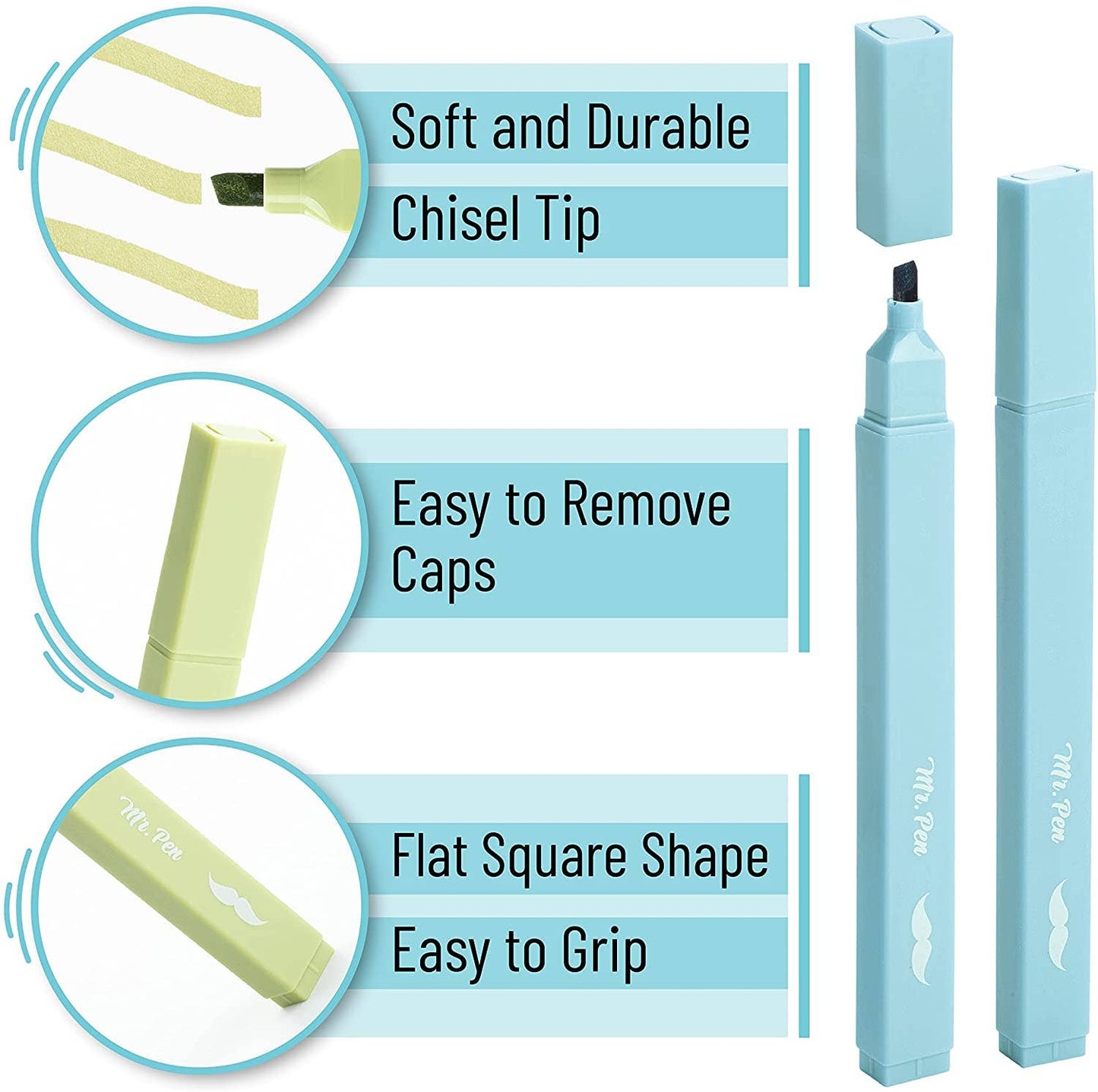 
                  
                    Soft Tone Chisel Tip Highlighters: Set of 8
                  
                