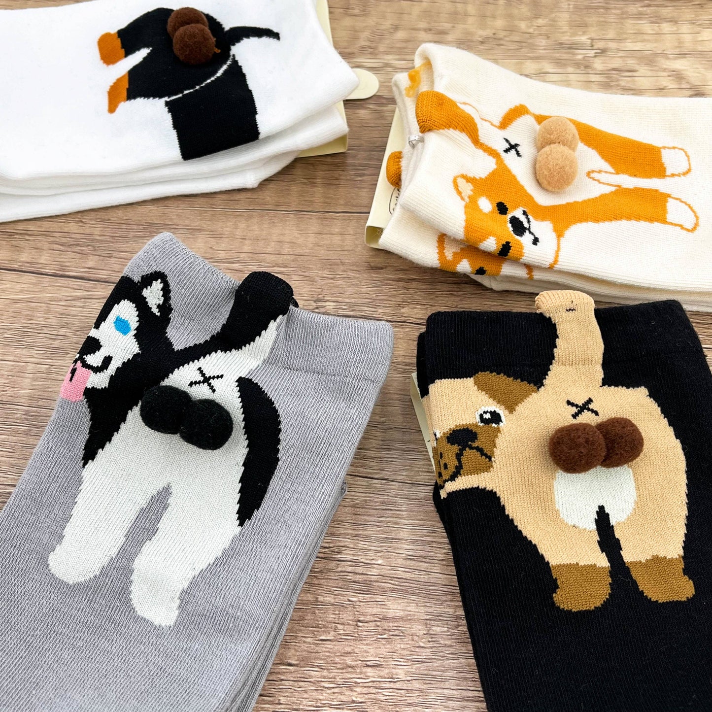 
                  
                    Puppy Booty Mid Calf Socks
                  
                