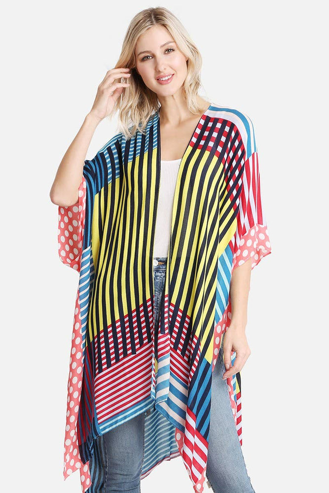 
                  
                    Women's Viscose Color Print Kimono Cover-Up
                  
                