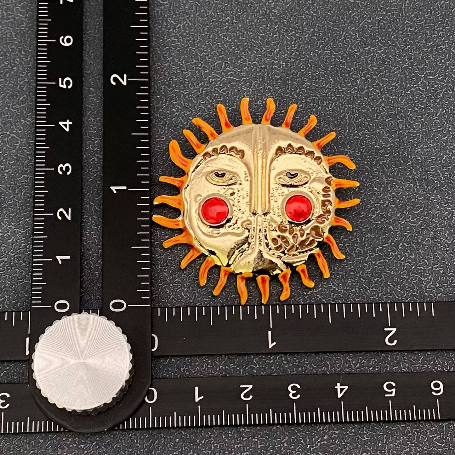 
                  
                    Enamel Artisan Sun Brooch
                  
                