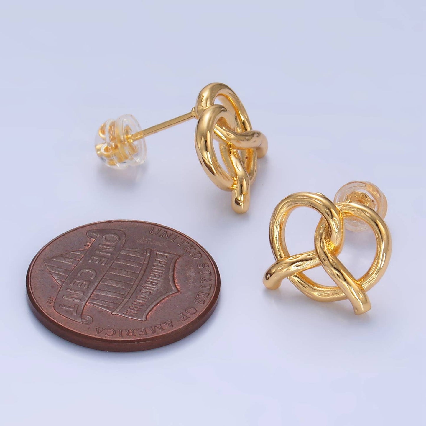 
                  
                    Gold Filled Pretzel Stud Earring
                  
                