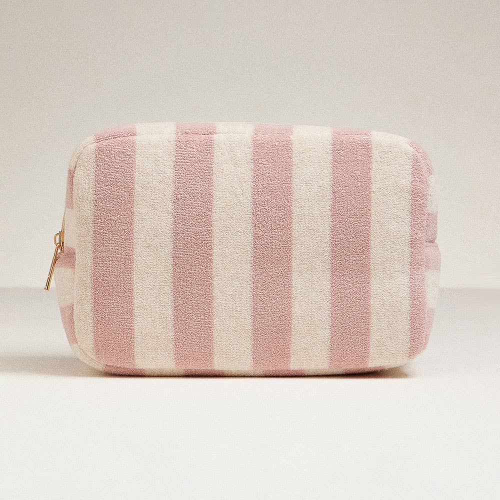 
                  
                    Cotton Terry Cabana Striped Zip Pouch
                  
                