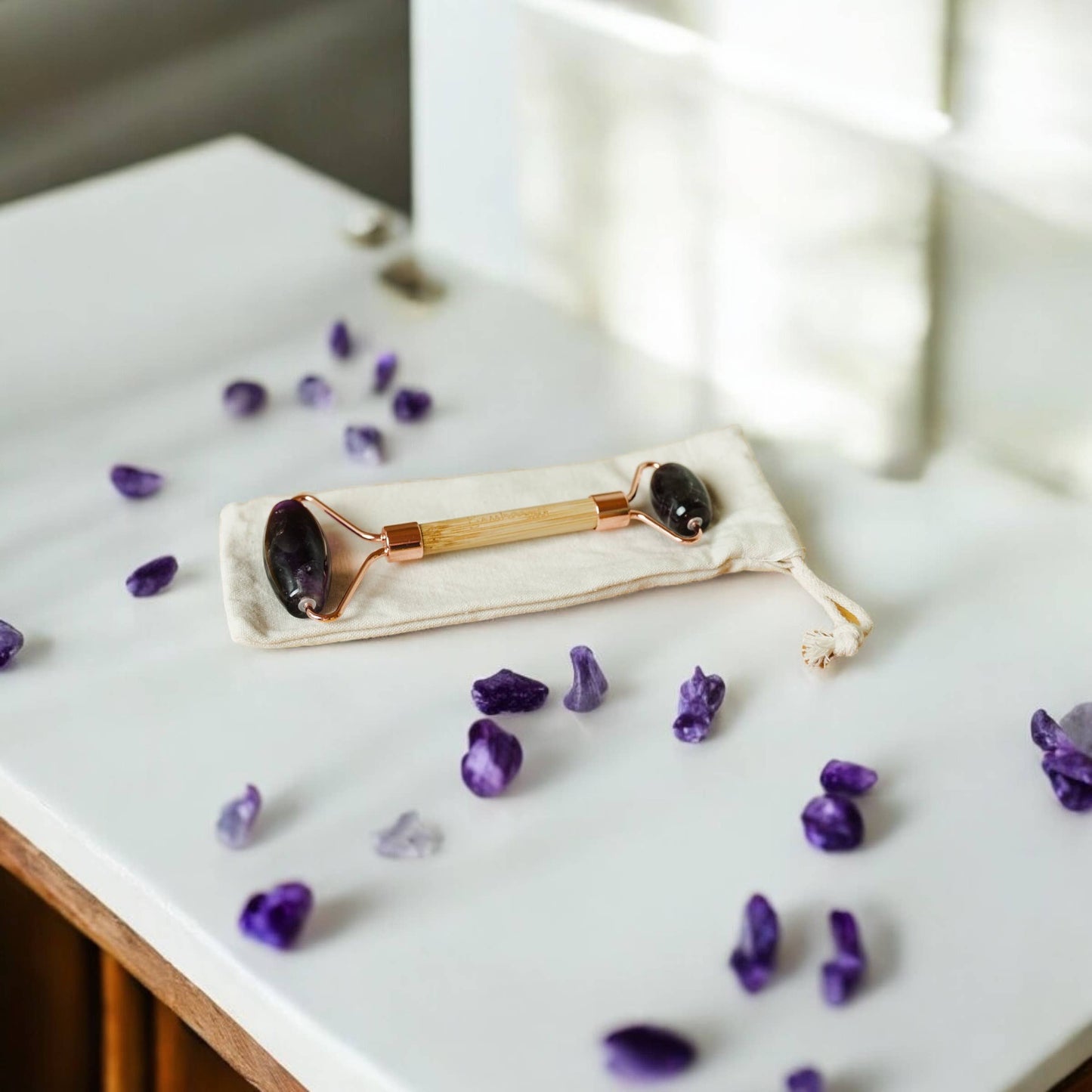 
                  
                    Stone + Bamboo Facial Massage Roller
                  
                