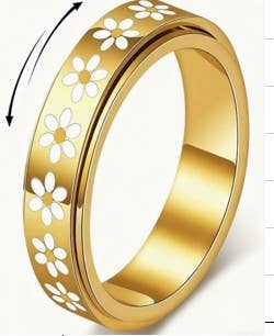 
                  
                    Daisy Spinner Fidget Ring
                  
                