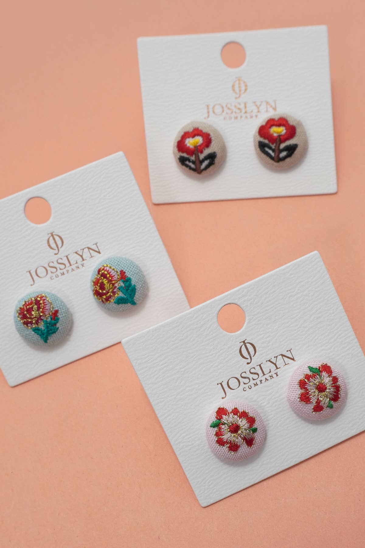 
                  
                    Floral Embroidery Studs
                  
                