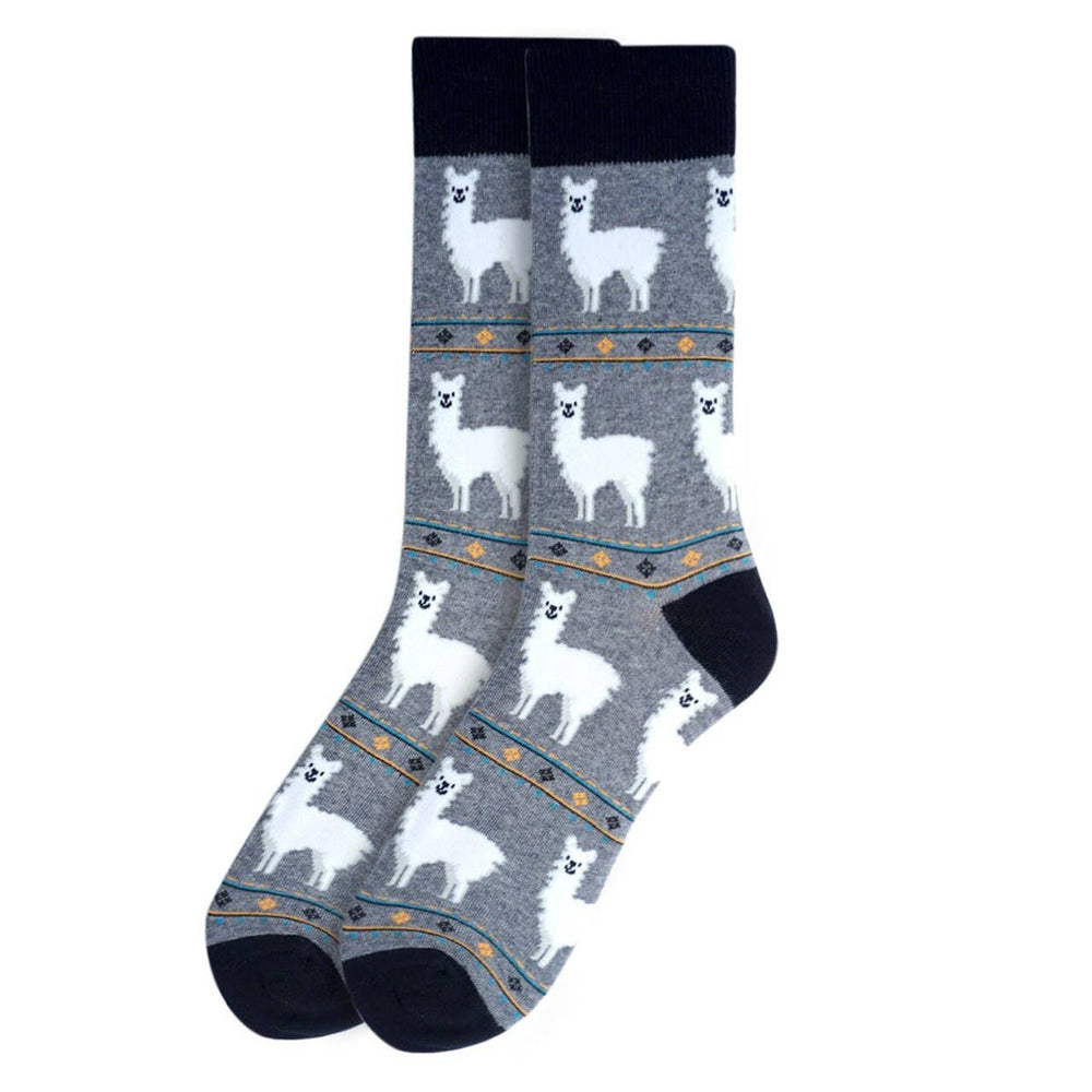Men's Novelty Socks: Alpacas