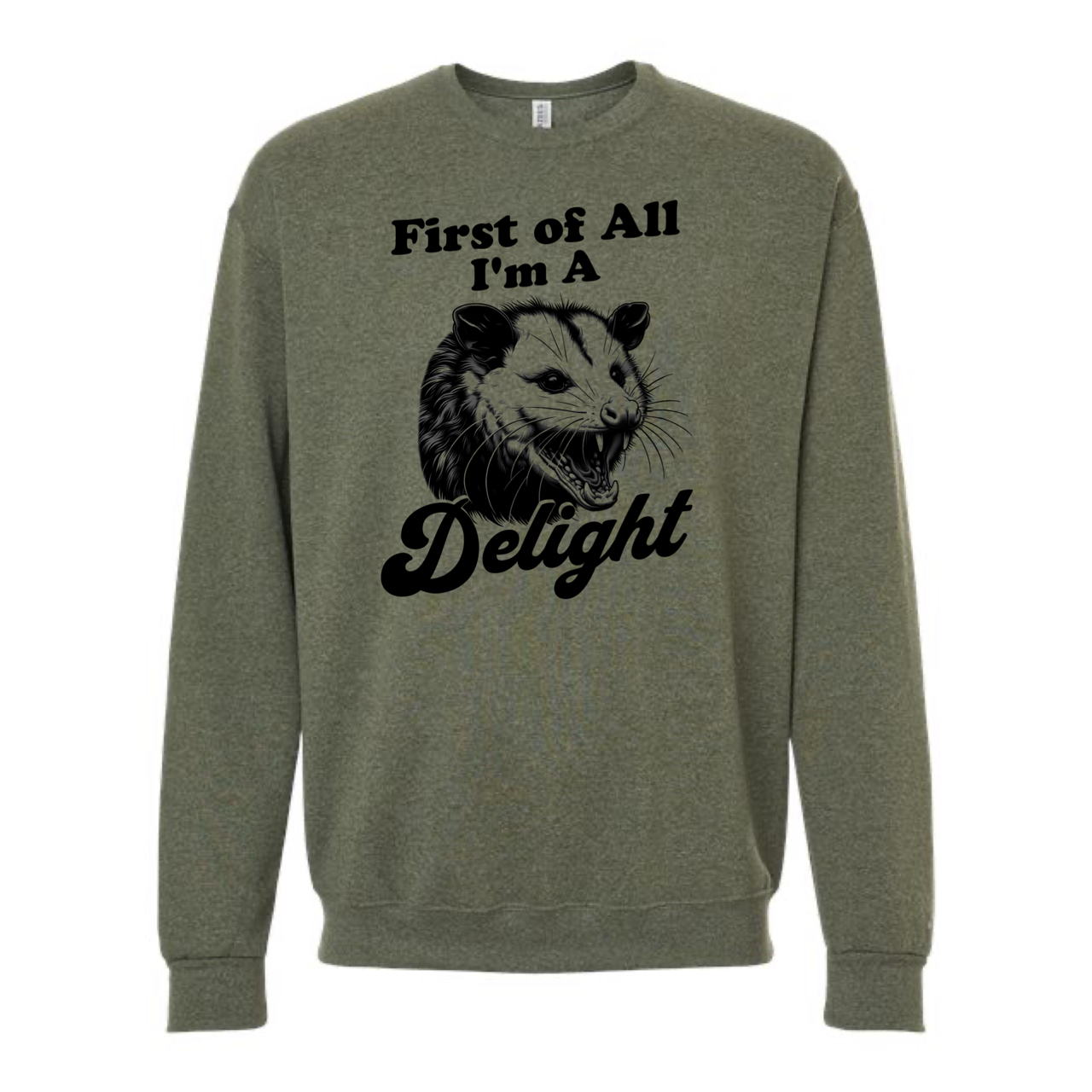 
                  
                    I'm a Delight Opossum Crewneck Sweatshirt
                  
                