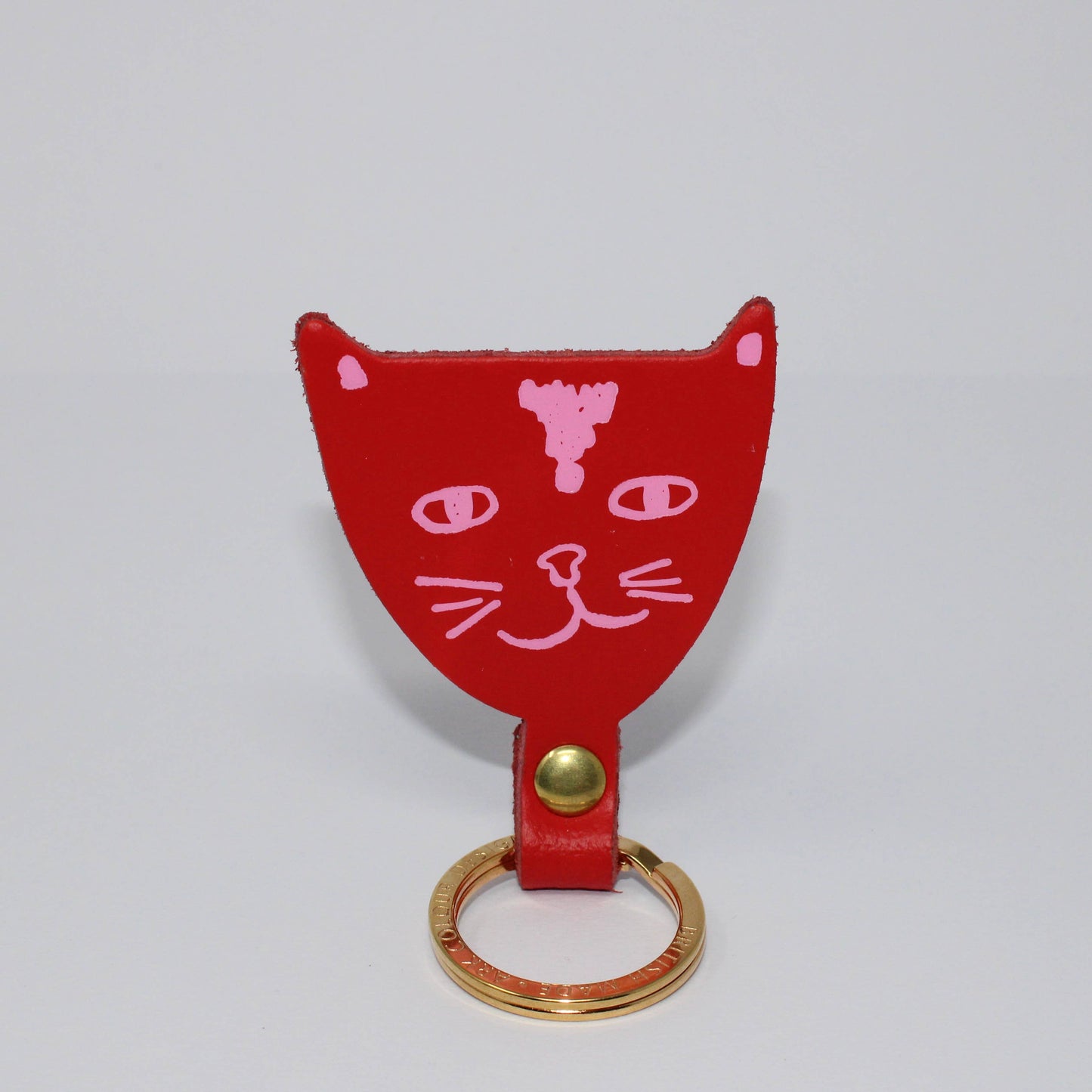 
                  
                    Cat Leather Key Fob
                  
                