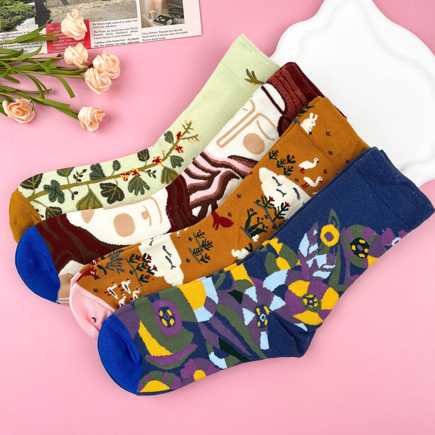 
                  
                    Artsy Oil Painting Mid-Calf Socks
                  
                