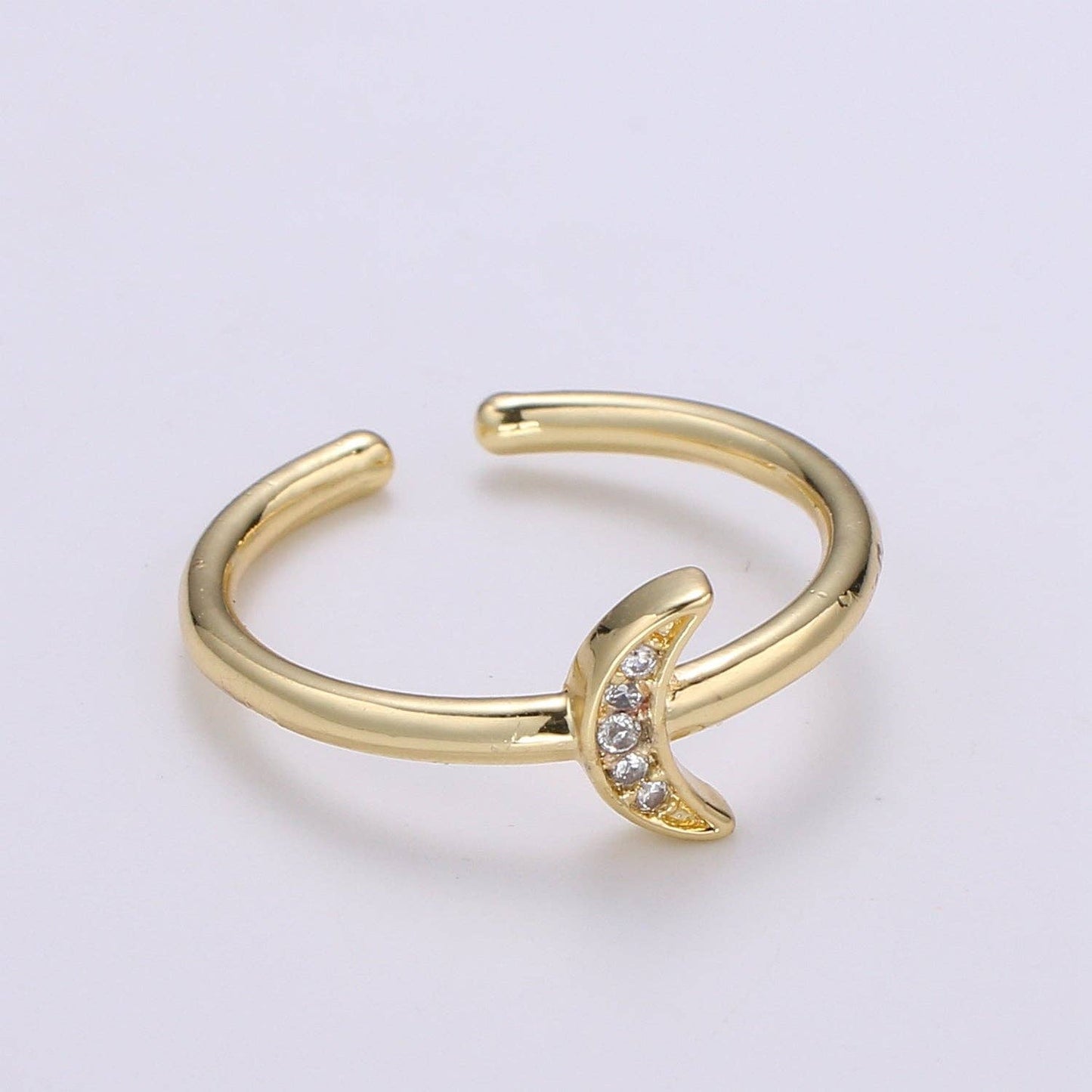 
                  
                    Celestial Crescent Moon Adjustable Ring
                  
                
