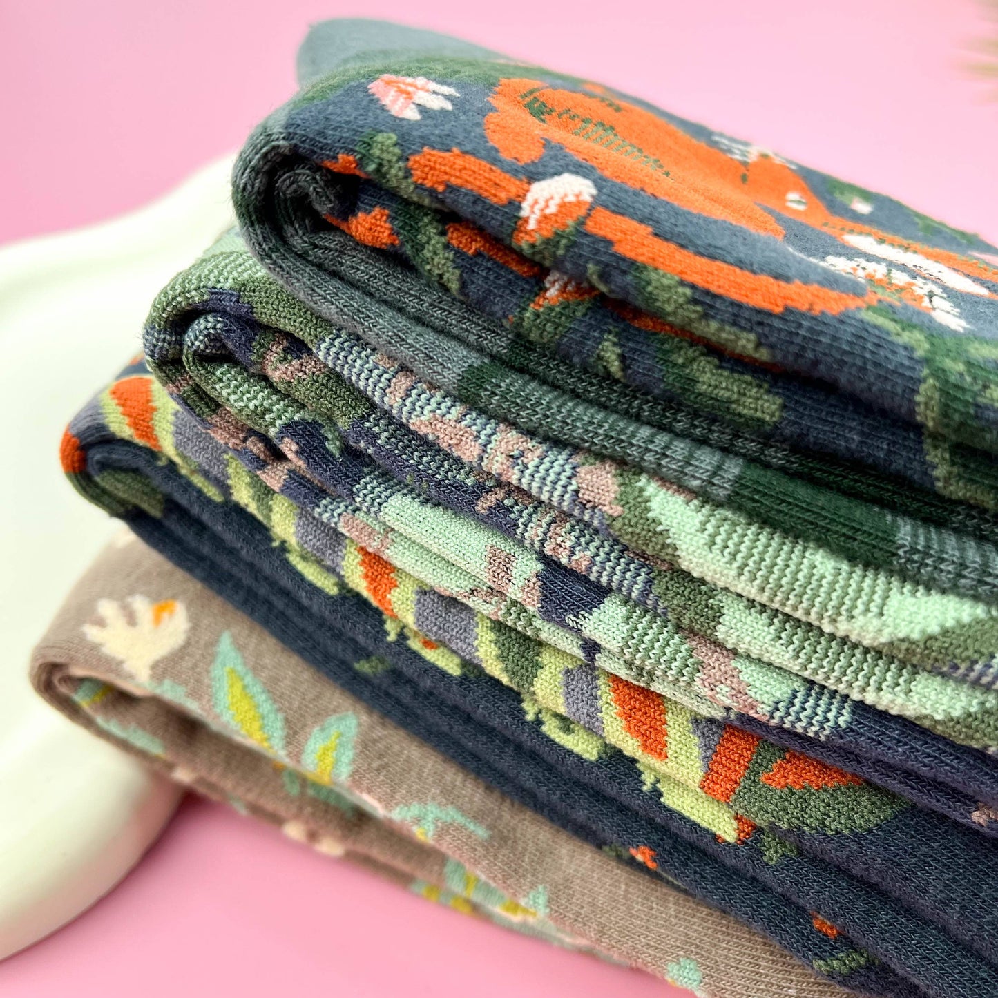 
                  
                    Mural Cotton Mid-Calf Socks
                  
                