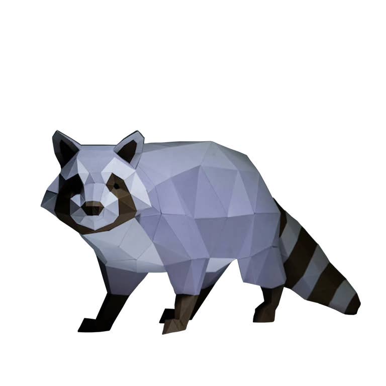 
                  
                    Raccoon 3D Kirigami Model
                  
                