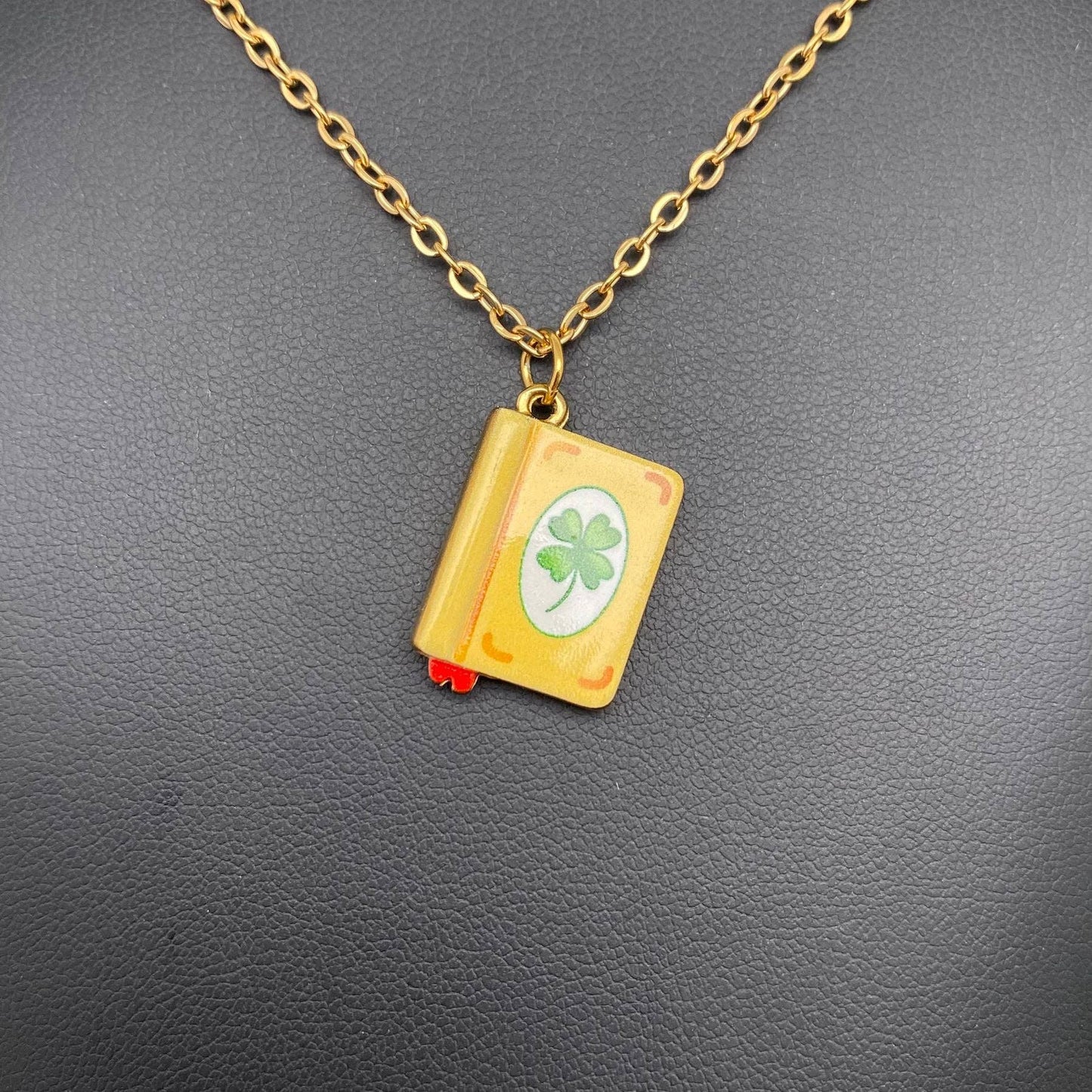 
                  
                    Enamel Book Charm Necklace
                  
                